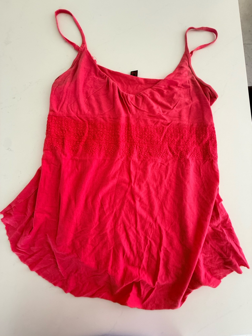 Vintage Language Hot Pink Top